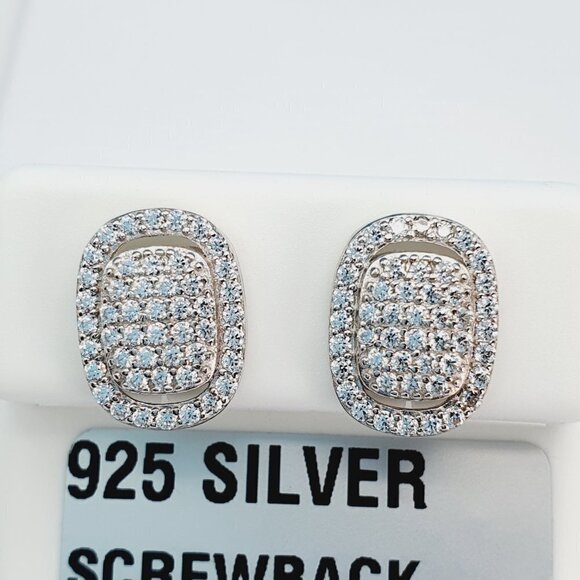 - 925 Sterling Silver Cubic Zirconia Earrings, U19254826 - Picture 1 of 11